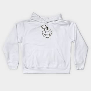 Polygonal Apple Kids Hoodie